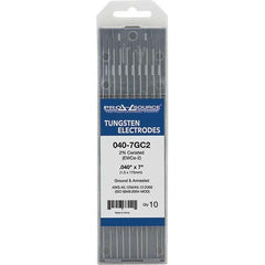 PRO-SOURCE - Tungsten Electrodes Type: 2% Ceriated Diameter (Inch): 0.040 - Industrial Tool & Supply
