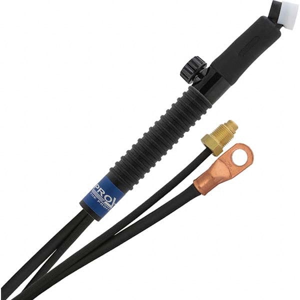 PRO-SOURCE - 80 Amp 12-1/2' Rubber Outfit 24FVMT Air Cooled TIG Welding Torch Kit - Industrial Tool & Supply