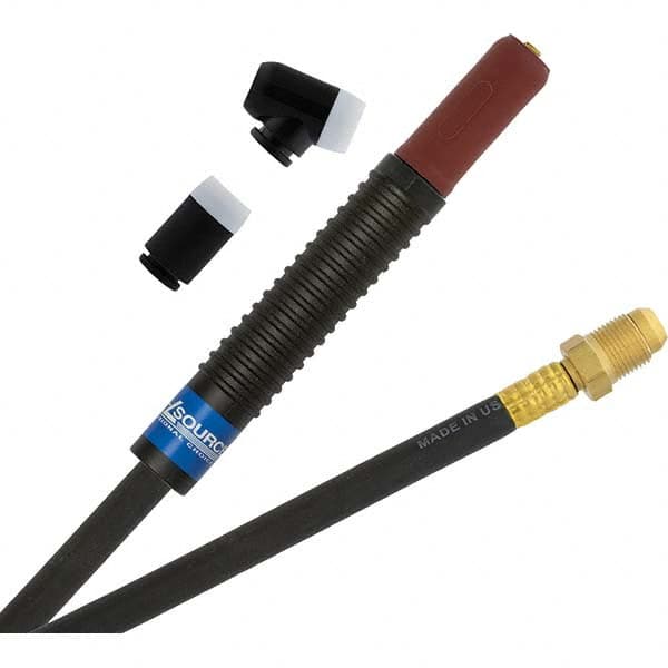 PRO-SOURCE - 200 Amp 12-1/2' Rubber Outfit 200M Air Cooled TIG Welding Torch Kit - Industrial Tool & Supply