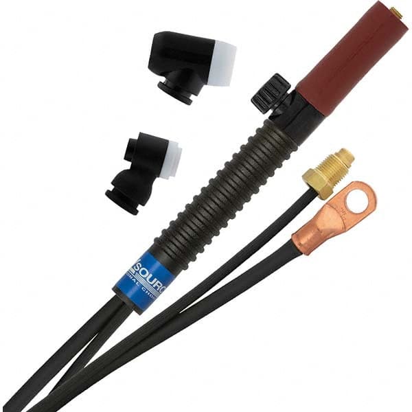 PRO-SOURCE - 150 Amp 12-1/2' Rubber Outfit 150M Air Cooled TIG Welding Torch Kit - Industrial Tool & Supply