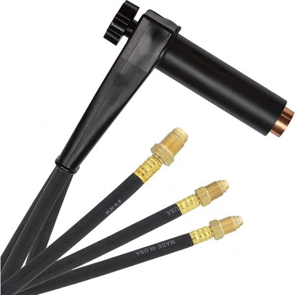 PRO-SOURCE - 500 Amp 12-1/2' Rubber Outfit 27A Water Cooled TIG Welding Torch Kit - Industrial Tool & Supply