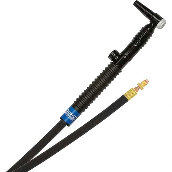 PRO-SOURCE - 125 Amp 12-1/2' Rubber Outfit 9FVMT Air Cooled TIG Welding Torch Kit - Industrial Tool & Supply