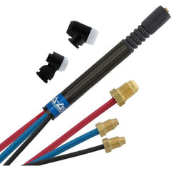 PRO-SOURCE - 250 Amp 12-1/2' Rubber Outfit 225M Air Cooled TIG Welding Torch Kit - Industrial Tool & Supply