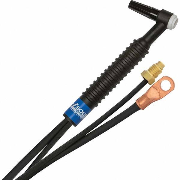 PRO-SOURCE - 125 Amp 12-1/2' Rubber Outfit 9F Air Cooled TIG Welding Torch Kit - Industrial Tool & Supply