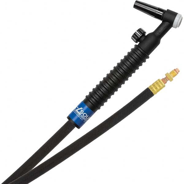 PRO-SOURCE - 125 Amp 25' Rubber Outfit 9V Air Cooled TIG Welding Torch Kit - Industrial Tool & Supply