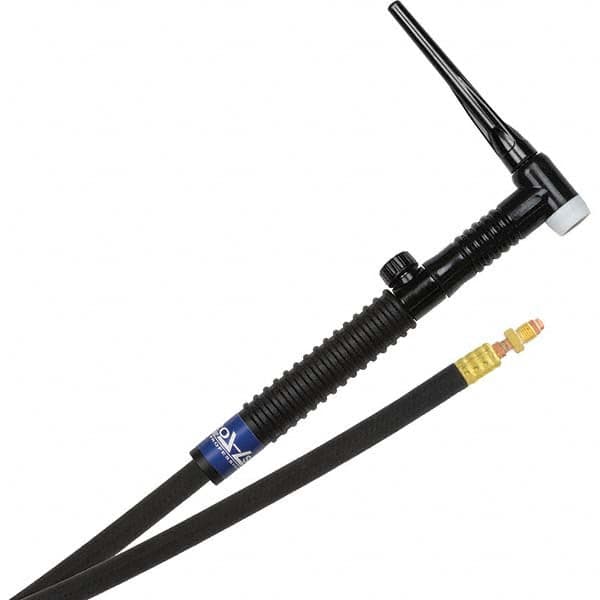PRO-SOURCE - 150 Amp 25' Rubber Outfit 17FVMT Air Cooled TIG Welding Torch Kit - Industrial Tool & Supply