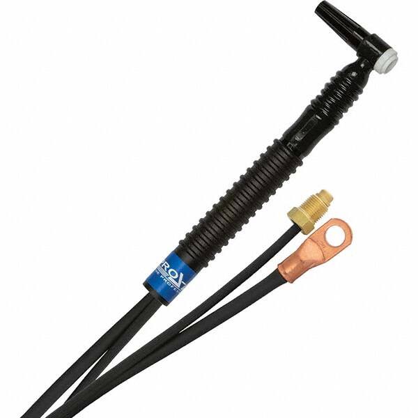 PRO-SOURCE - 125 Amp 25' Rubber Outfit 9FMT Air Cooled TIG Welding Torch Kit - Industrial Tool & Supply