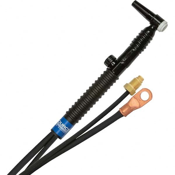 PRO-SOURCE - 125 Amp 12-1/2' Rubber Outfit 9FVMT Air Cooled TIG Welding Torch Kit - Industrial Tool & Supply