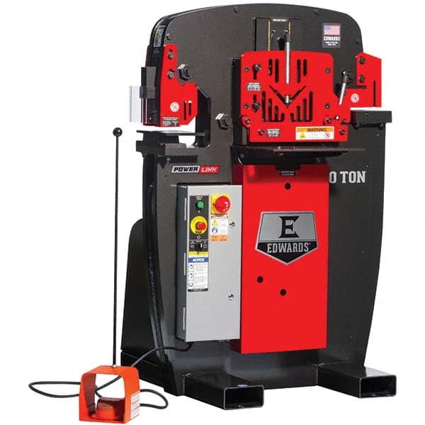 Edwards Manufacturing - Ironworkers Throat Depth (Inch): 7 Punching Pressure (Ton): 50 - Industrial Tool & Supply