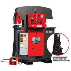 Edwards Manufacturing - Ironworkers Throat Depth (Inch): 1-1/4 Punching Pressure (Ton): 55 - Industrial Tool & Supply