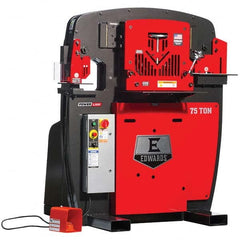 Edwards Manufacturing - Ironworkers Throat Depth (Inch): 10 Punching Pressure (Ton): 75 - Industrial Tool & Supply