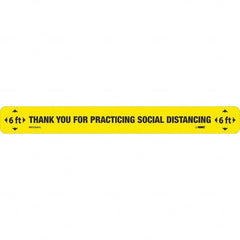 NMC - "Thank You for Practicting Social Distancing" Adhesive-Backed Floor Sign - Industrial Tool & Supply