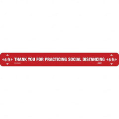 NMC - "Thank You for Practicting Social Distancing" Adhesive-Backed Floor Sign - Industrial Tool & Supply