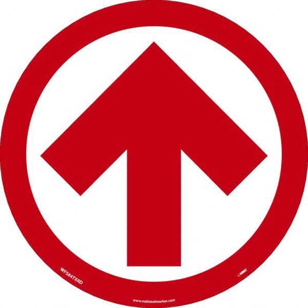 NMC - "Blank" Adhesive-Backed Floor Sign - Industrial Tool & Supply