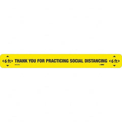 NMC - "Thank You for Practicting Social Distancing" Adhesive-Backed Floor Sign - Industrial Tool & Supply