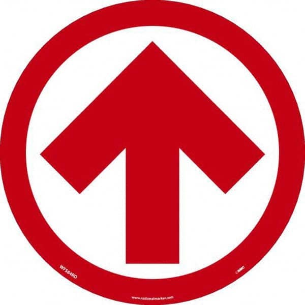 NMC - "Blank" Adhesive-Backed Floor Sign - Industrial Tool & Supply