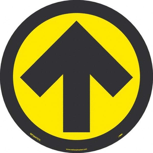 NMC - "Blank" Adhesive-Backed Floor Sign - Industrial Tool & Supply