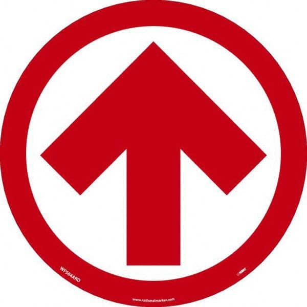 NMC - "Blank" Adhesive-Backed Floor Sign - Industrial Tool & Supply