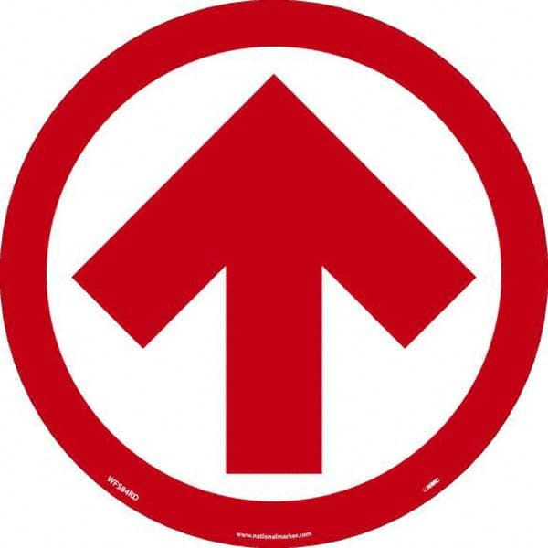 NMC - "Blank" Adhesive-Backed Floor Sign - Industrial Tool & Supply