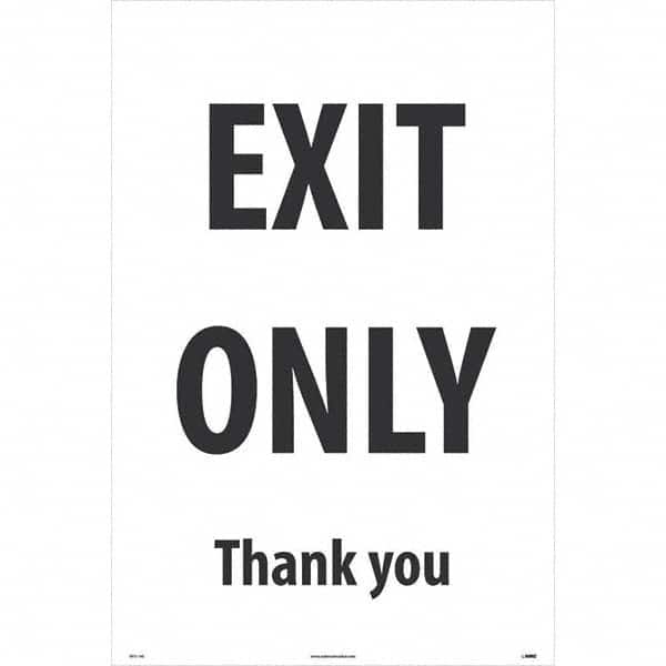 NMC - Cone & A Frame Floor Signs Shape: A-Frame Type: Security & Admittance - Industrial Tool & Supply