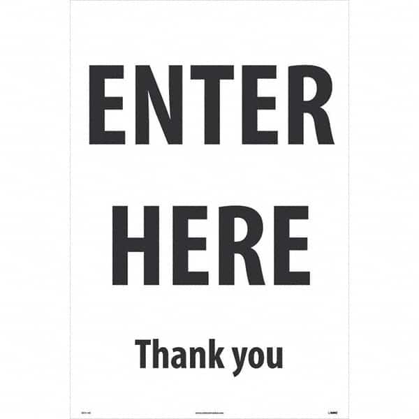 NMC - Cone & A Frame Floor Signs Shape: A-Frame Type: Security & Admittance - Industrial Tool & Supply