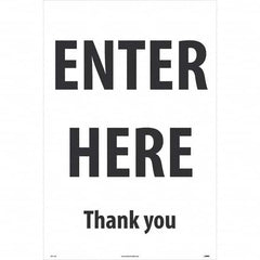 NMC - Cone & A Frame Floor Signs Shape: A-Frame Type: Security & Admittance - Industrial Tool & Supply