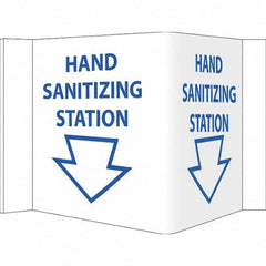 NMC - "Hand Sanitizing Station", 12" Wide x 6" High, Vinyl Safety Sign - Industrial Tool & Supply