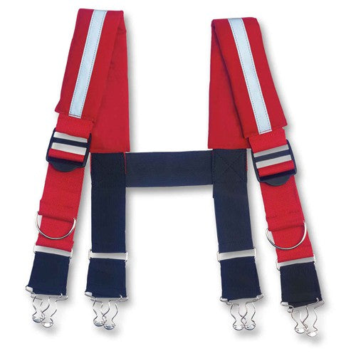 GB5093 S Red Suspenders-Reflective Quick Adjust - Exact Industrial Supply