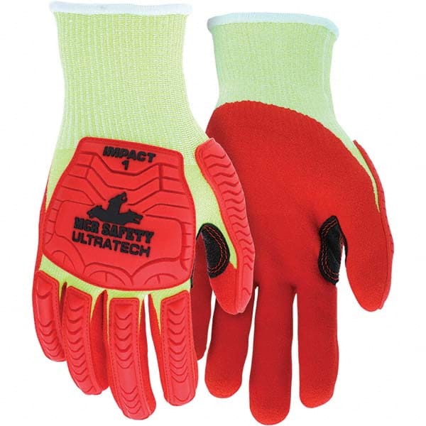 MCR Safety - Size 2XL, ANSI Cut Lvl A4, Puncture Lvl 4, Abrasion Lvl 4, Foam Nitrile Coated Cut & Puncture Resistant Gloves - Industrial Tool & Supply