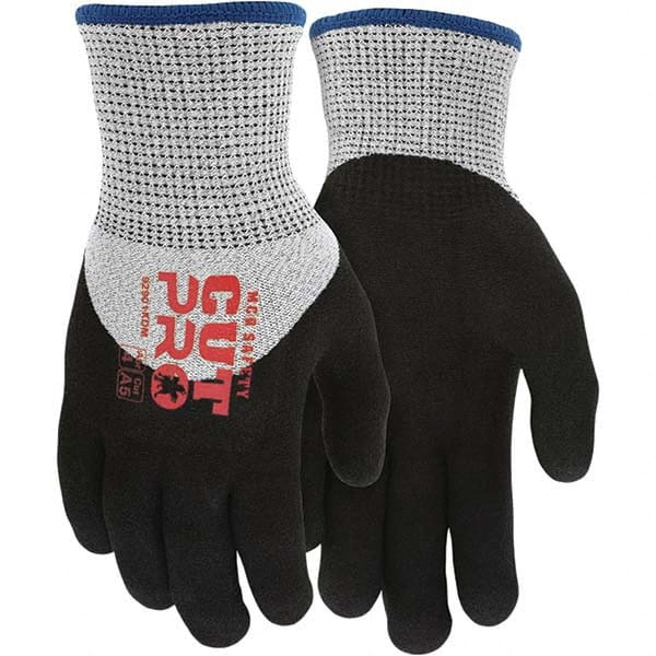 MCR Safety - Size M, ANSI Cut Lvl A5, Puncture Lvl 3, Abrasion Lvl 4, Foam Nitrile Coated Cut & Puncture Resistant Gloves - Industrial Tool & Supply