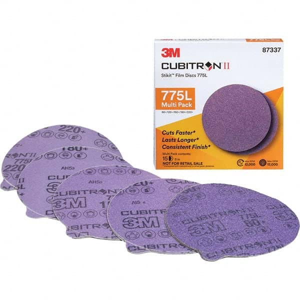 3M - Adhesive-Backed/PSA Discs Disc Diameter (Inch): 5 Abrasive Material: Ceramic - Industrial Tool & Supply