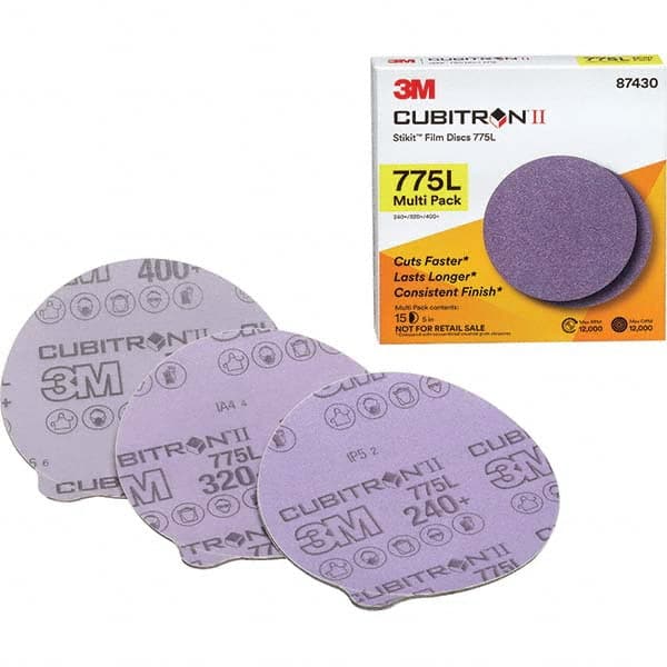 3M - Adhesive-Backed/PSA Discs Disc Diameter (Inch): 5 Abrasive Material: Ceramic - Industrial Tool & Supply