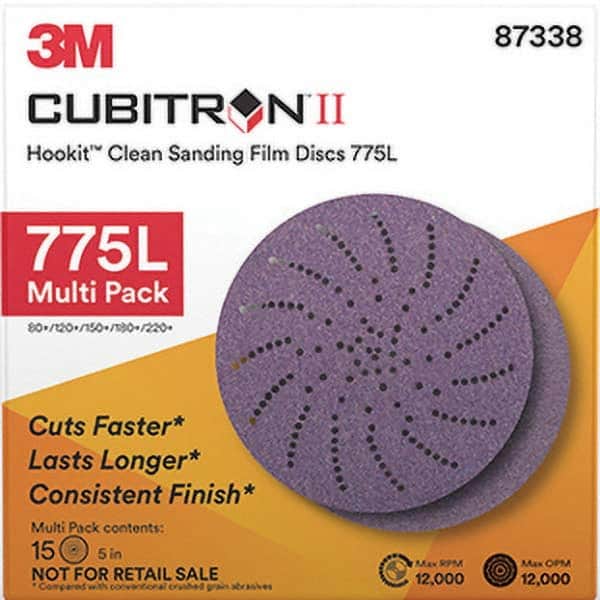 3M - Hook & Loop Discs Abrasive Type: Film Disc Disc Diameter (Inch): 5 - Industrial Tool & Supply