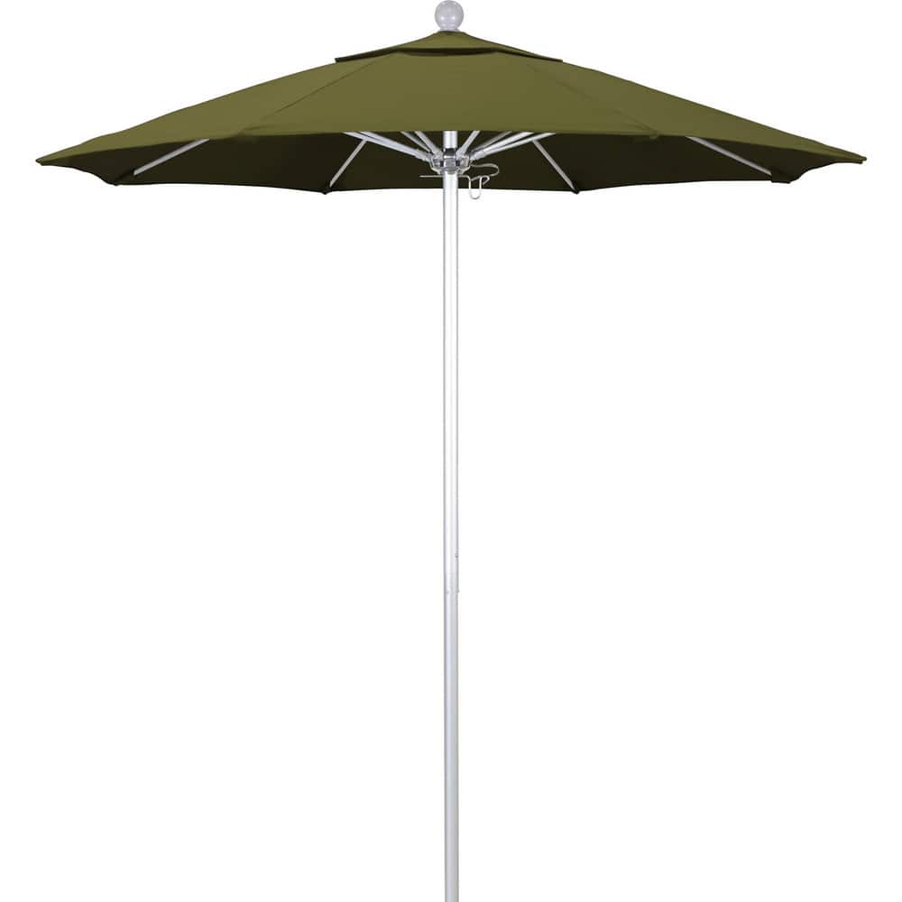 Patio Umbrellas; Diameter (Feet): 7.5; Height (Feet): 8.000; Fabric Color: Palm; Base Included: No; Canopy Fabric: Pacifica; Fade Resistant: Yes; Additional Information: Push Lift; Frame Material: Aluminum
