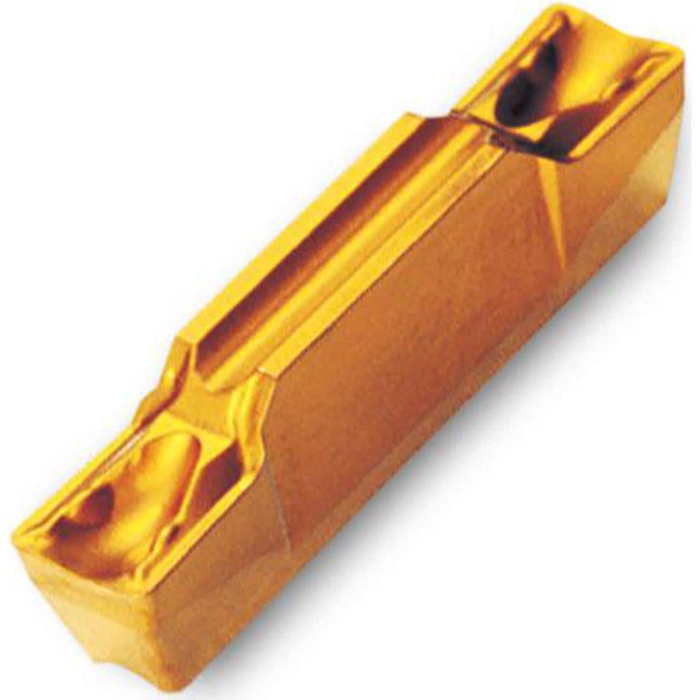 Grooving Insert: TDXUXU-Universal TT5100, Solid Carbide TiN, TiCN, Al2O3 & TiN Finish, Neutral, 0.315″ Cutting Width, Series TDXU-E