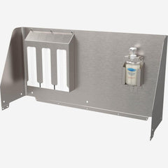 Sink Accessories; Accessory Type: Splash Guard; For Use With: PS1230; PS1210; Material: 18 Gage Type 304 Stainless Steel; Includes: Adjustable Soap Caddy with Mounting Hardware; Single Piece Splash Guard with Mounting Hardware; 3-Bay C-Fold Paper Towel Ho