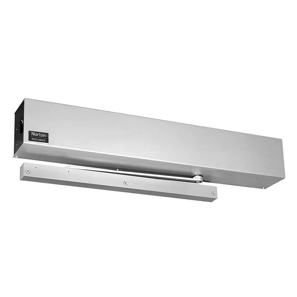 6000 Automatic Door Operator Damper: 250 lb Load Capacity Cast Aluminum, Aluminum Finish, Non-Handed