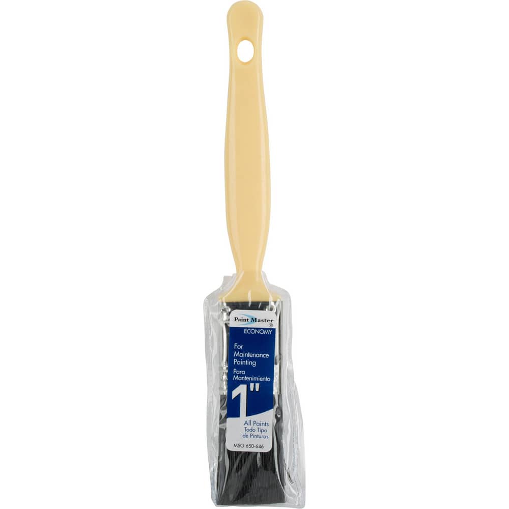 Paint Brush: Polyester, Synthetic Bristle 4-7/8″ , Plastic Handle, for Latex Flat & Oil