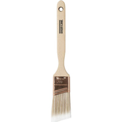 Paint Brush: Nylon Polyester & Synthetic, Synthetic Bristle 7″ Sash, Wood Handle, for Latex Flat & Water