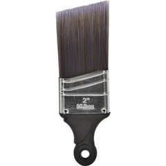 Paint Brush: Polyester, Synthetic Bristle 2-1/2″ , Rubber Handle, for Latex Flat & Water