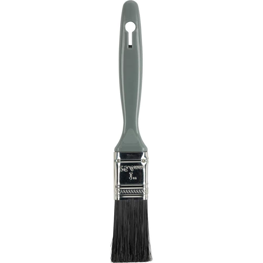 Paint Brush: Polyester, Synthetic Bristle 4-3/4″ , Plastic Handle, for Latex Flat & Oil