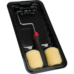 Paint Roller Sets; Type: Paint Roller Set; Trim Roller; Kit Type: Paint Roller Set; Trim Roller; Roller Length: 3; Paint Type: Water; Latex Flat Paints; Roller Cover Included: Yes; Includes: (1) plastic paint tray,  (1) 3 in. trim roller frame, (2) 3 in.