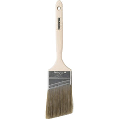 Paint Brush: Polyester, Synthetic Bristle 7-1/2″ Sash, Wood Handle, for Latex Flat & Water