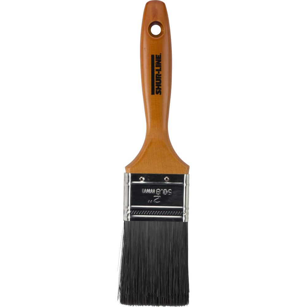 Paint Brush: Polyester, Synthetic Bristle 5-1/2″ , Wood Handle, for Latex Flat & Water