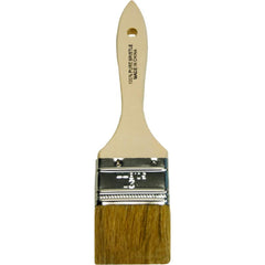 Paint Brush: Natural Bristle, Natural Bristle 3-3/4″ Flat, Wood Handle, for Oil