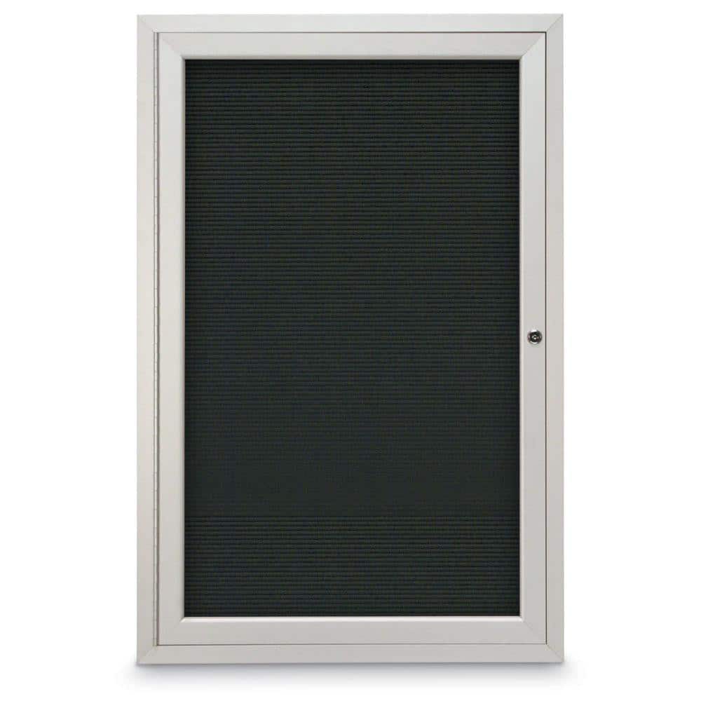Letter Boards; Type: Enclosed; Width (Inch): 24; Material: Felt; Color: Black; Number of Doors: 1.000; Material: Felt