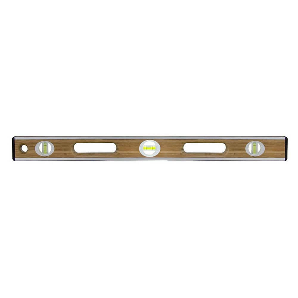 Box Beam, I-Beam & Torpedo Levels; Level Type: I-Beam; Vial Style: Bubble; Length (Inch): 24.0000; Magnetic: No; Body Material: Aluminum; Vial Types: Clear