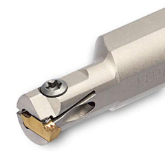 Indexable Grooving Toolholder:  TTSIL15.9-14-3,  0.0940″ Max Groove Width 0.1020″ Max Depth,  Uses TDI 3, SC*T 3 & TSL 3 Inserts,  Through Coolant