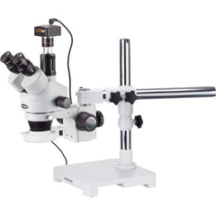 Microscopes; Microscope Type: Stereo; Eyepiece Type: Trinocular; Arm Type: Boom Stand; Single Arm; Image Direction: Upright; Eyepiece Magnification: 10x; Maximum Magnification: 7x