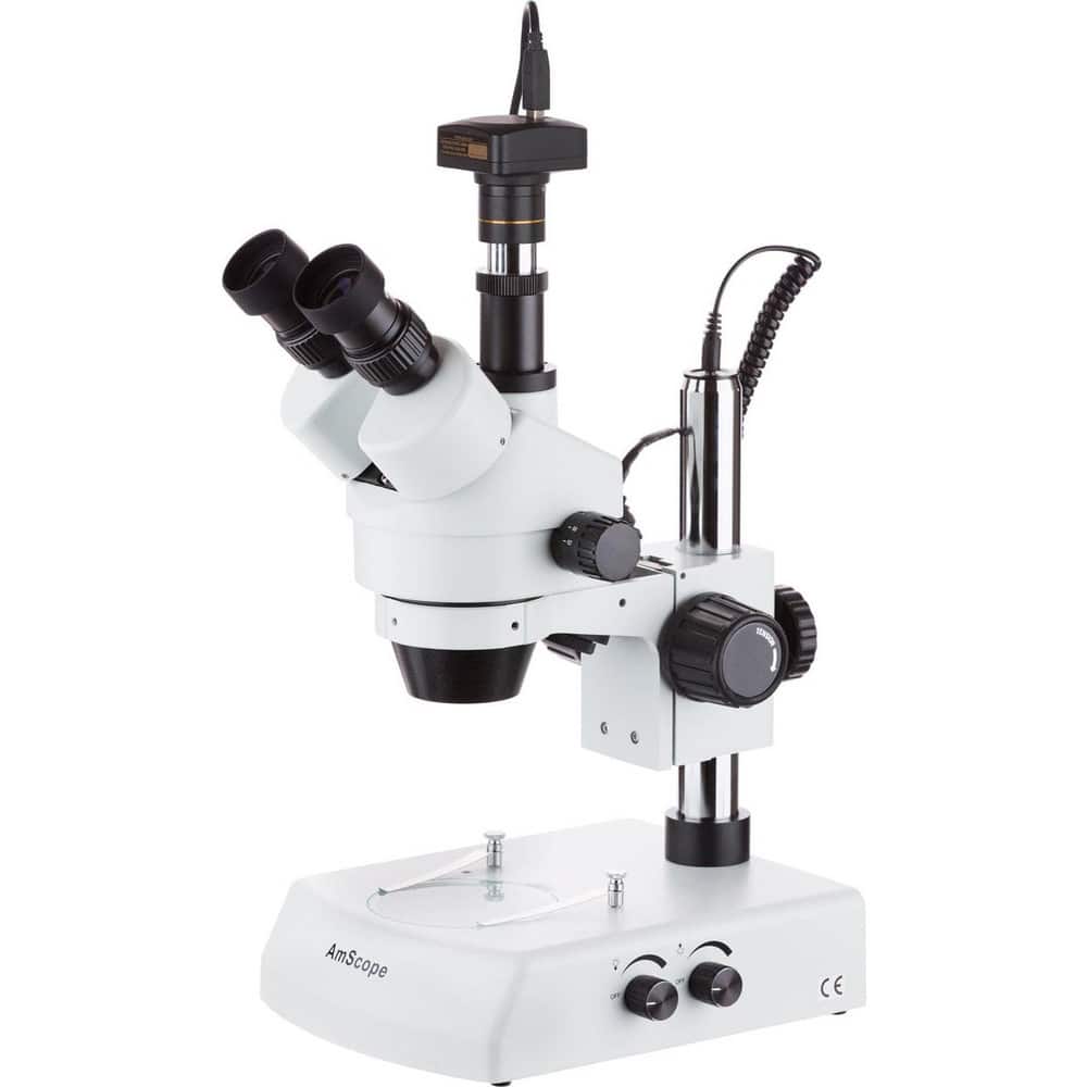 Microscopes; Microscope Type: Stereo; Eyepiece Type: Trinocular; Image Direction: Upright; Eyepiece Magnification: 10x; Maximum Magnification: 7x